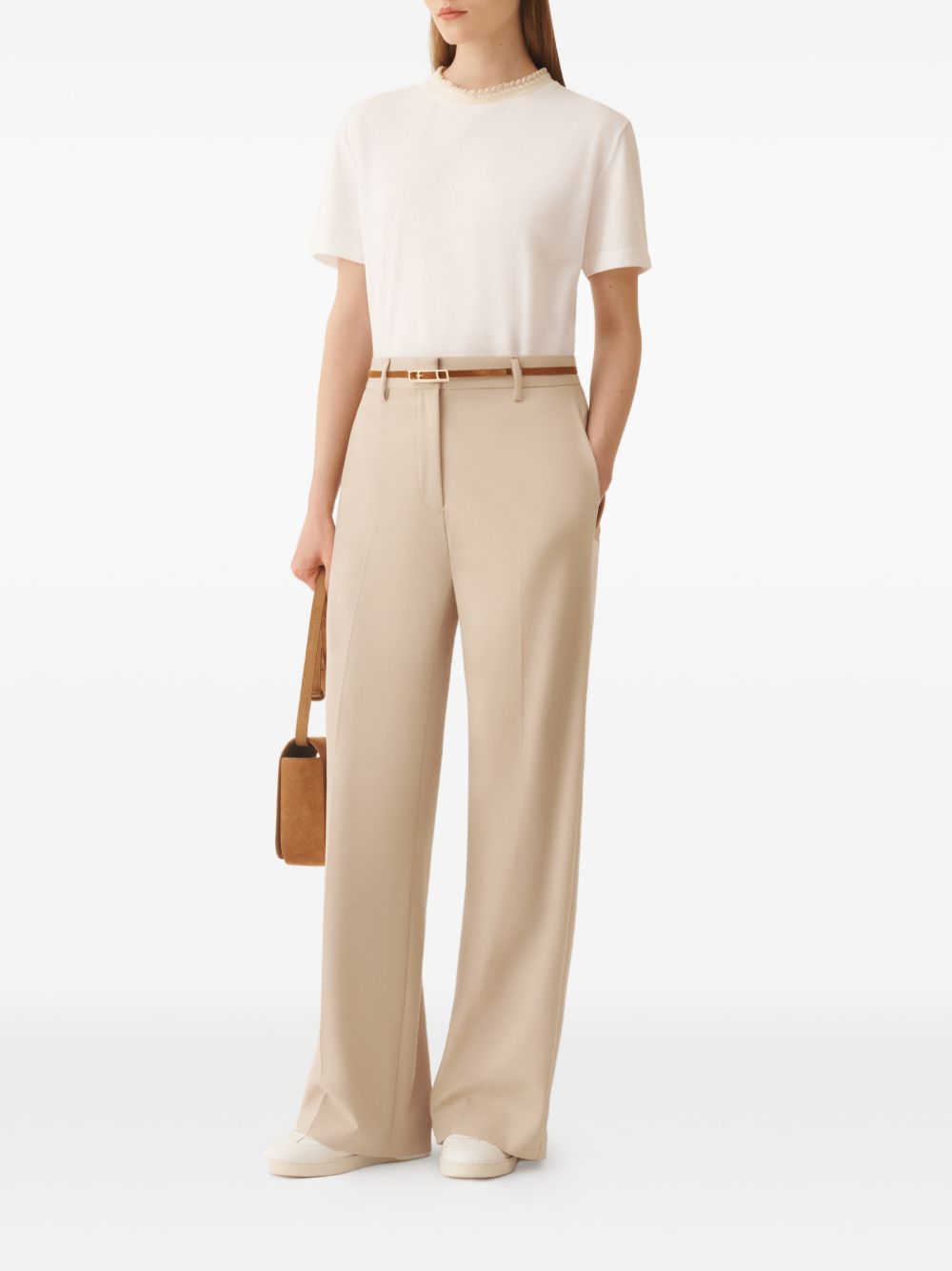 satin Wide-Leg Trousers PAD266F307 L7640162 FABIANA FILIPPI