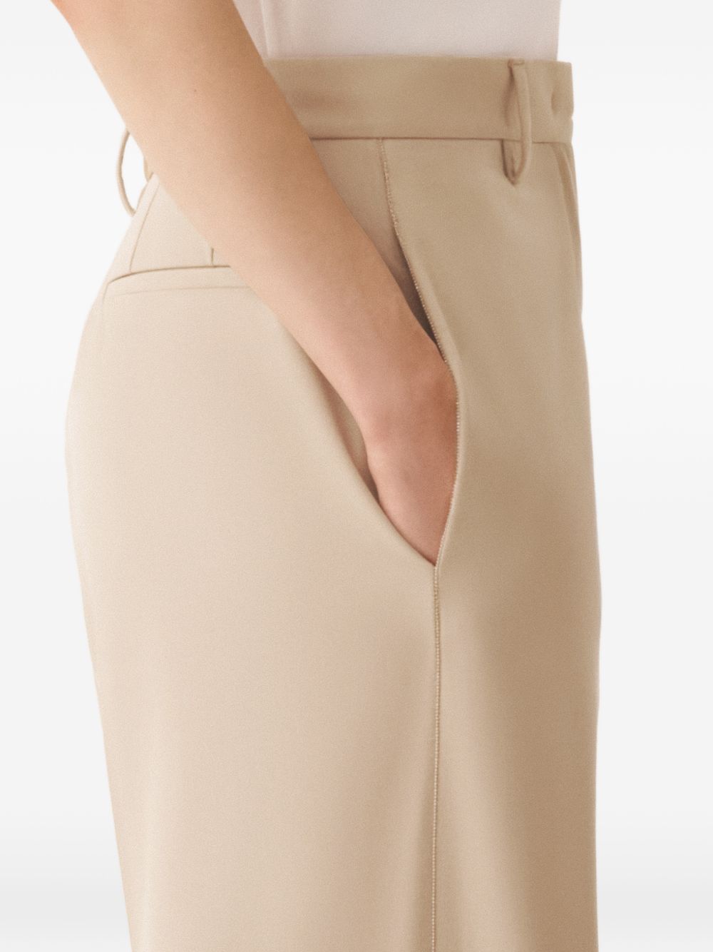 satin Wide-Leg Trousers PAD266F307 L7640162 FABIANA FILIPPI