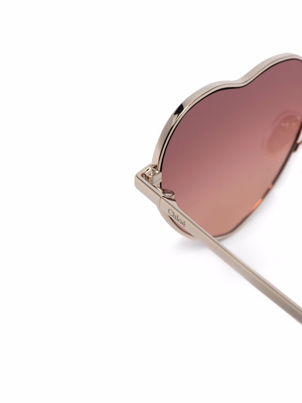 Milane heart-frame sunglasses CH0071S00259 GOLD CHLOÉ