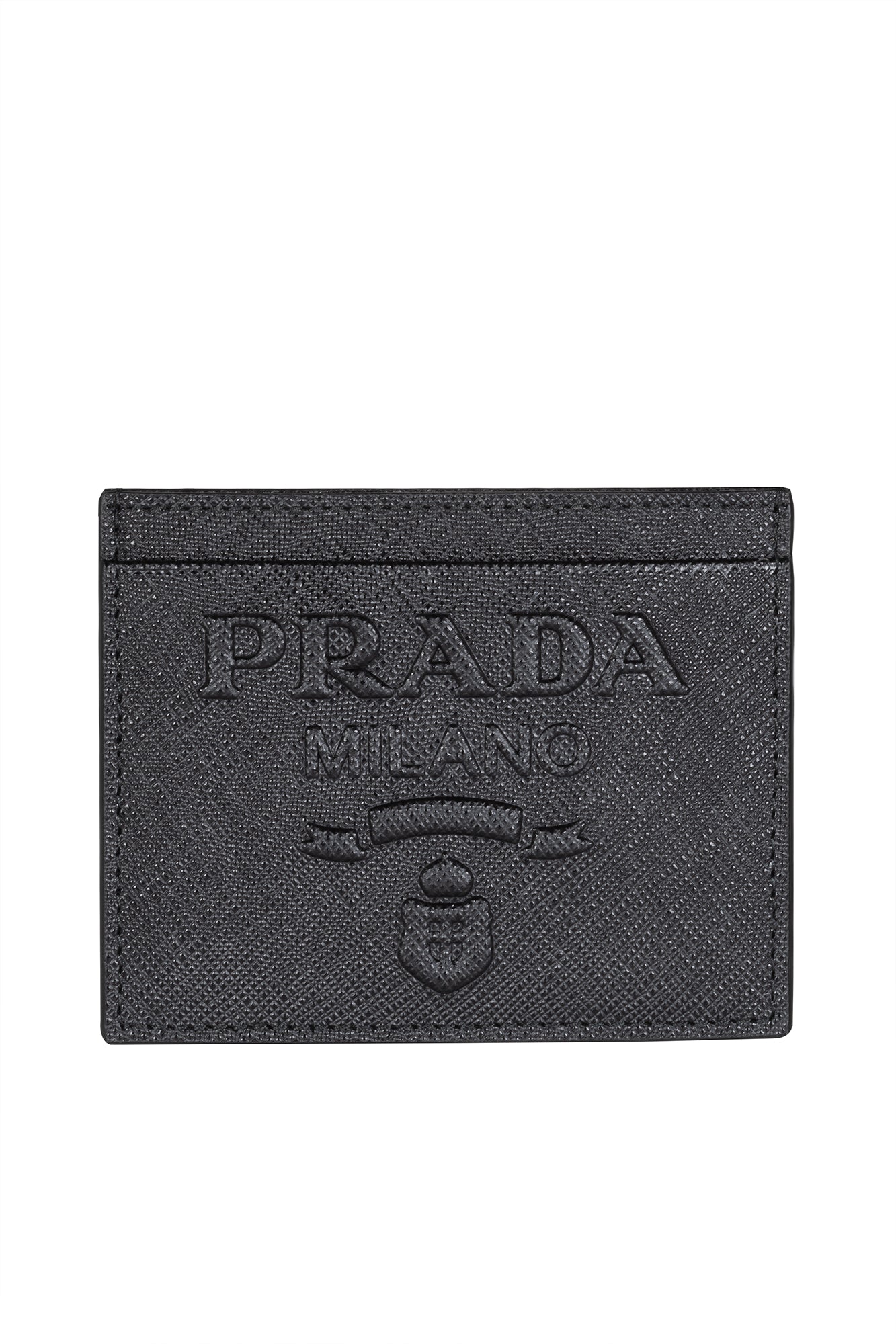 Saffiano credit card holder with logo 1MC025 2D1QF0002 PRADA