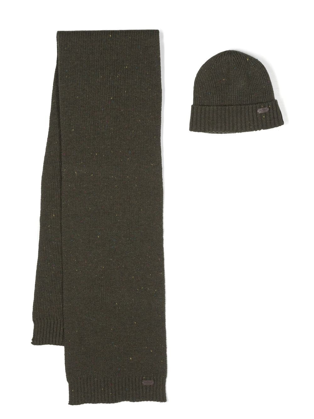 Knitted scarf and beanie set MGS0047 OL31 BARBOUR