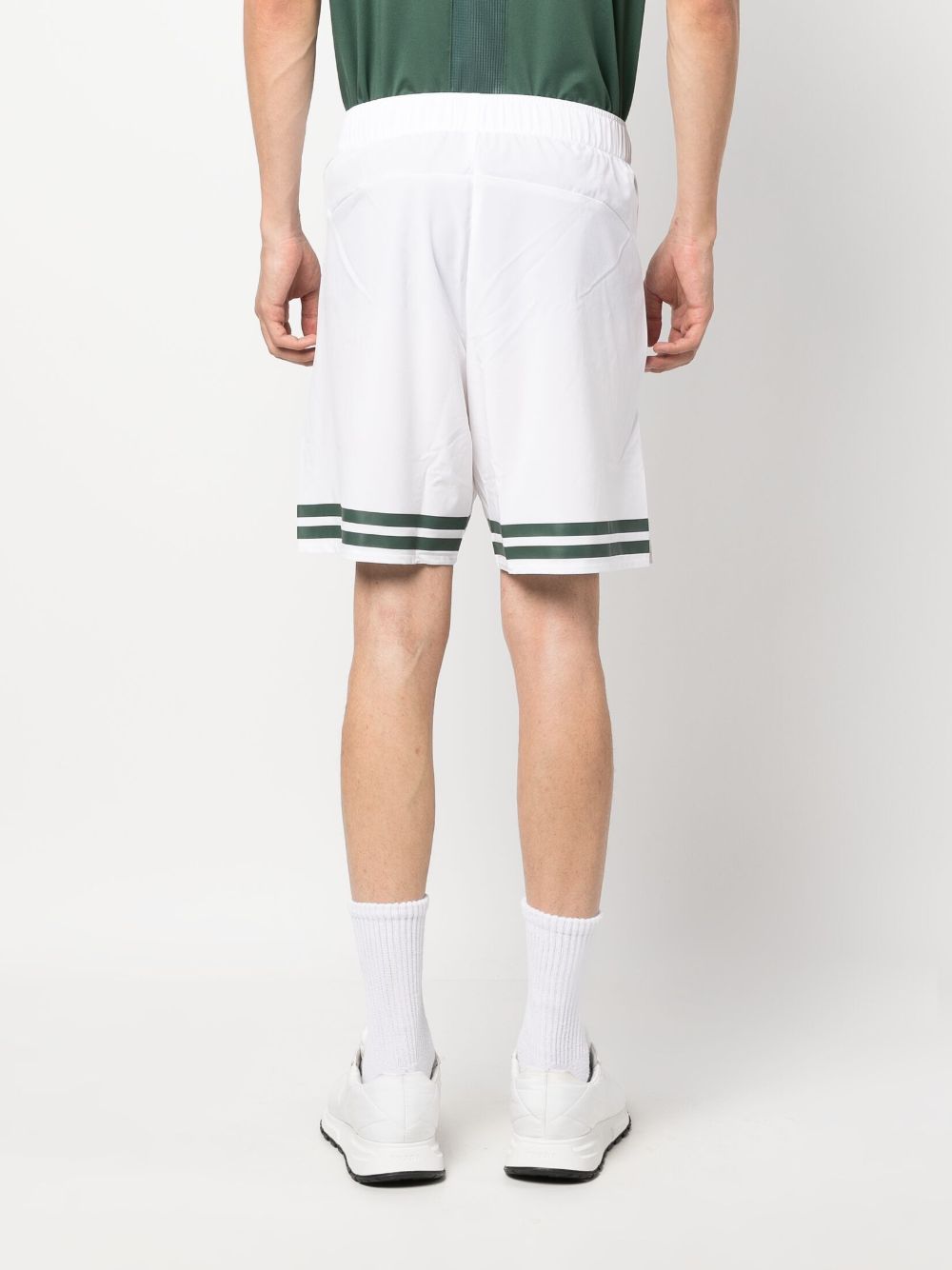 Logo-print elasticated track shorts 62GBA00201 WHITE MIZUNO