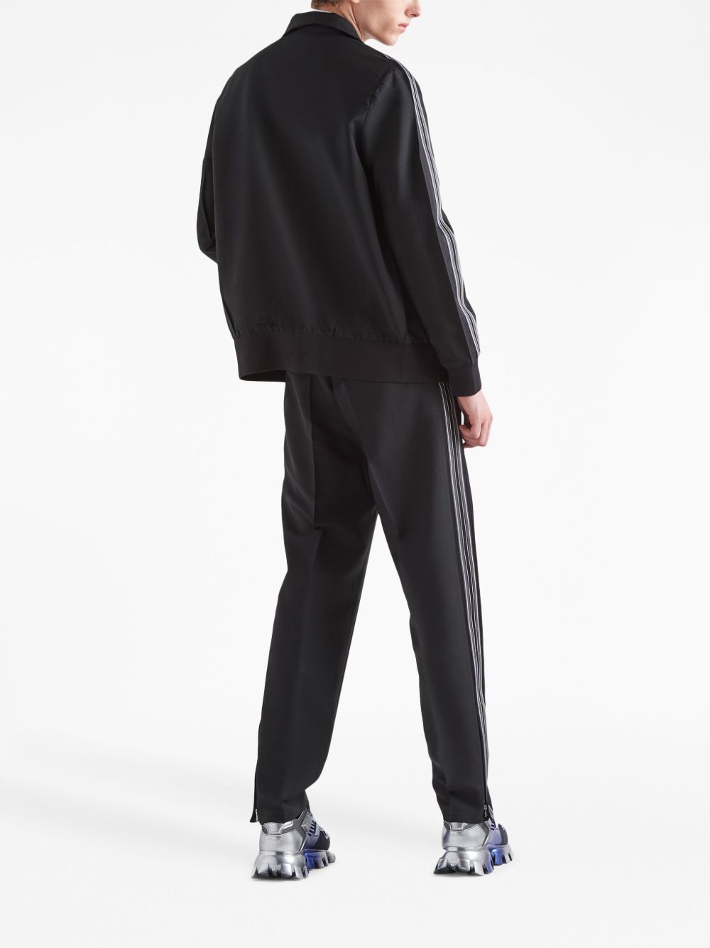 Tailored Trousers With Contrasting Side Stripes SPH261 G54 S 231F0002 PRADA
