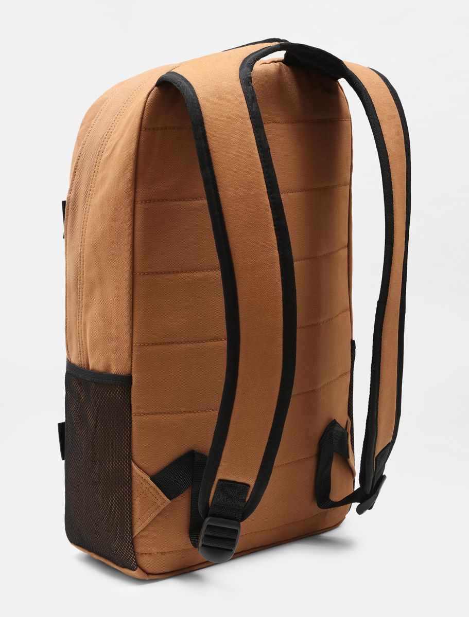 Brown cotton canvas backpack plus