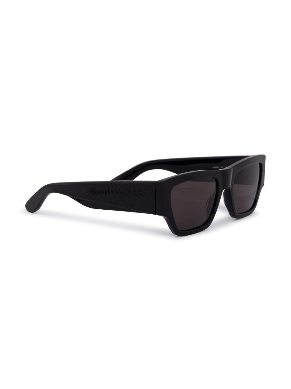 Angled rectangle-frame sunglasses