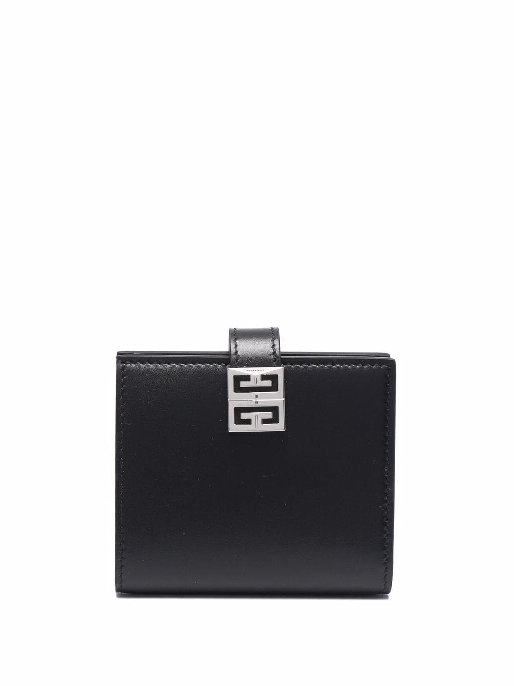 Black leather 4G-motif leather wallet