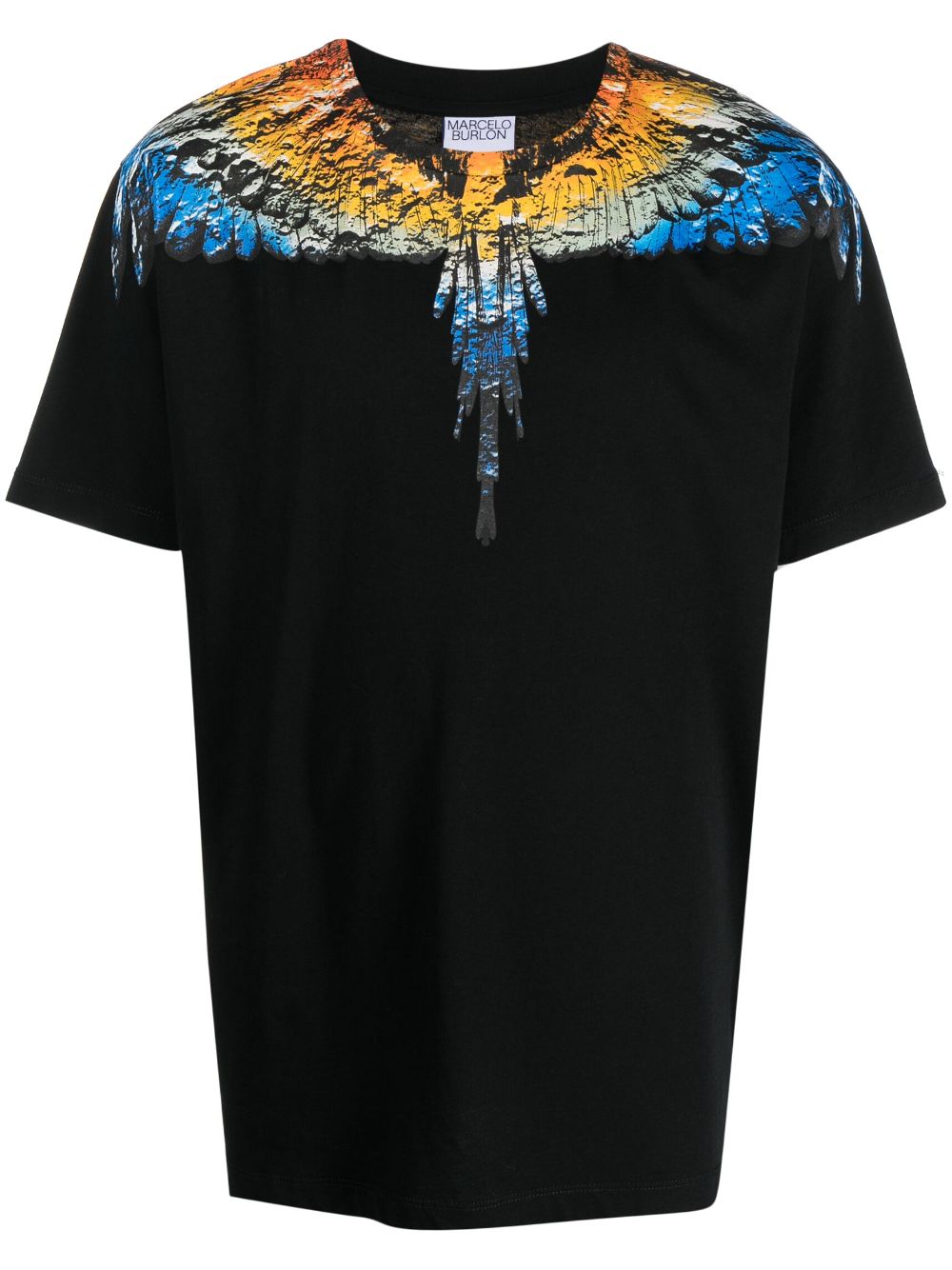 Wings-print organic-cotton T-shirt