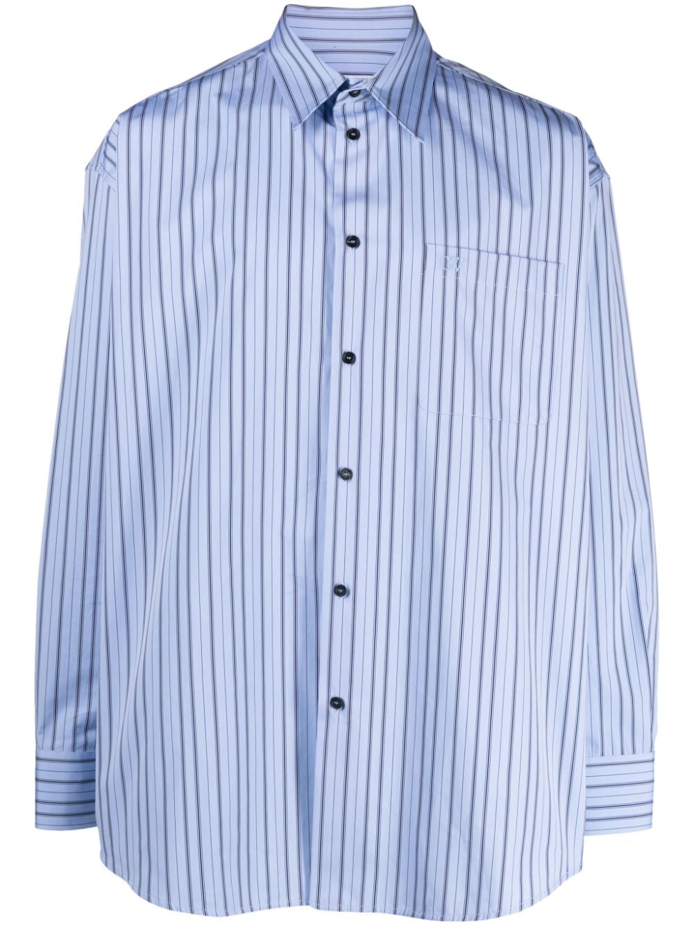 Vertical stripe pattern shirt