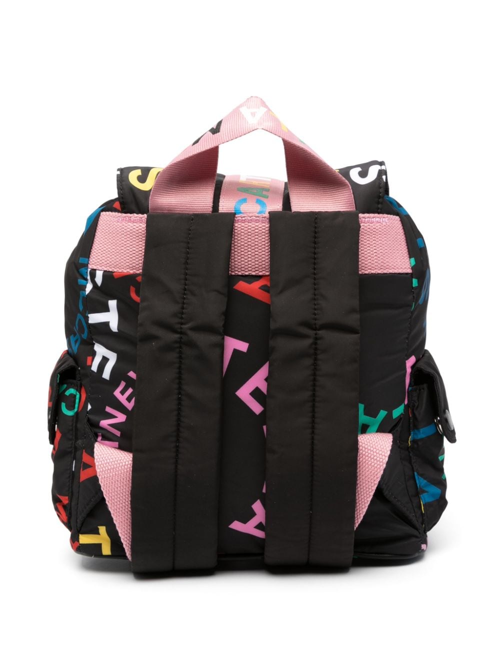 Logo-print buckle backpack