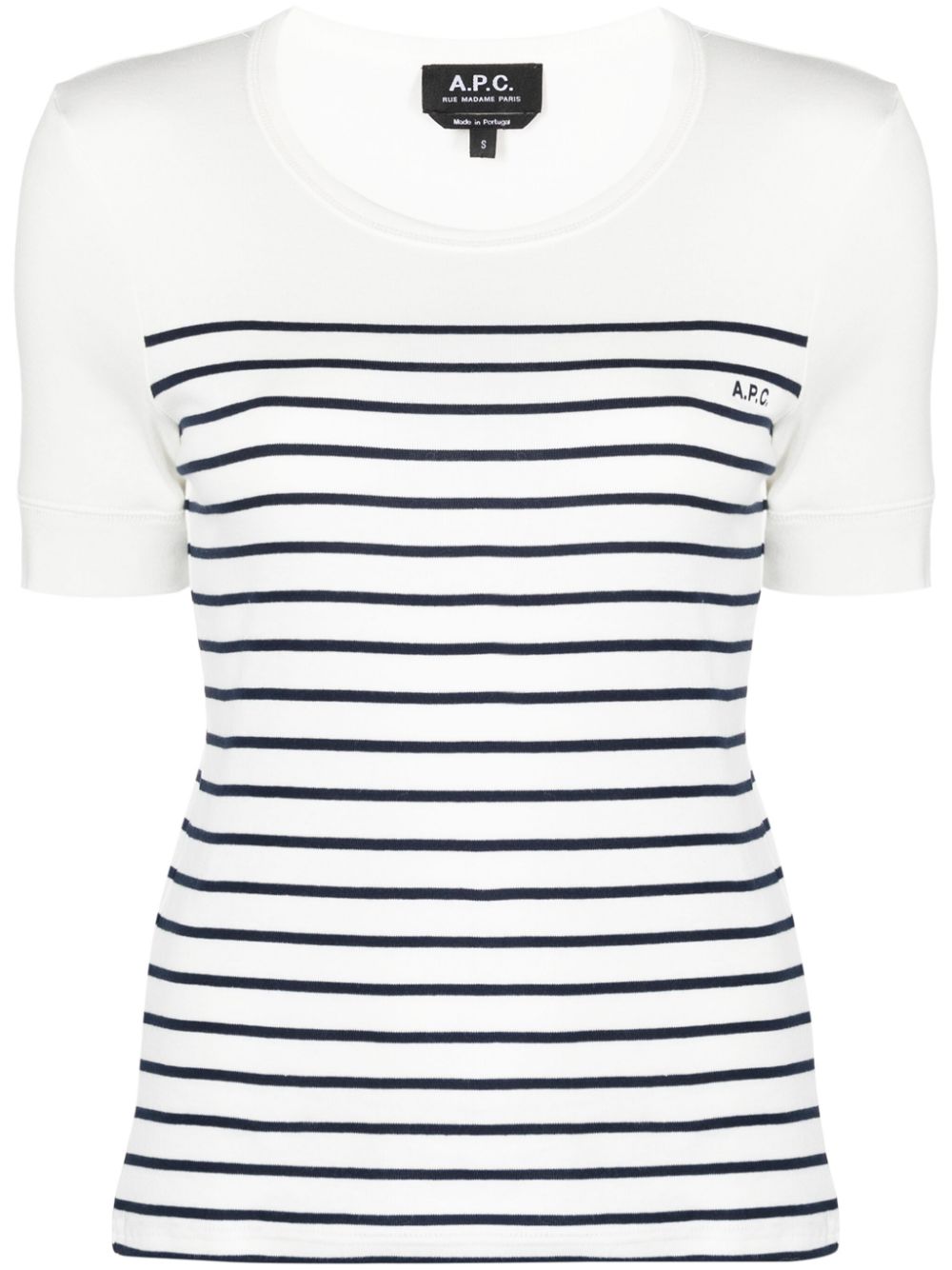 Striped cotton T-shirt<BR/><BR/><BR/>