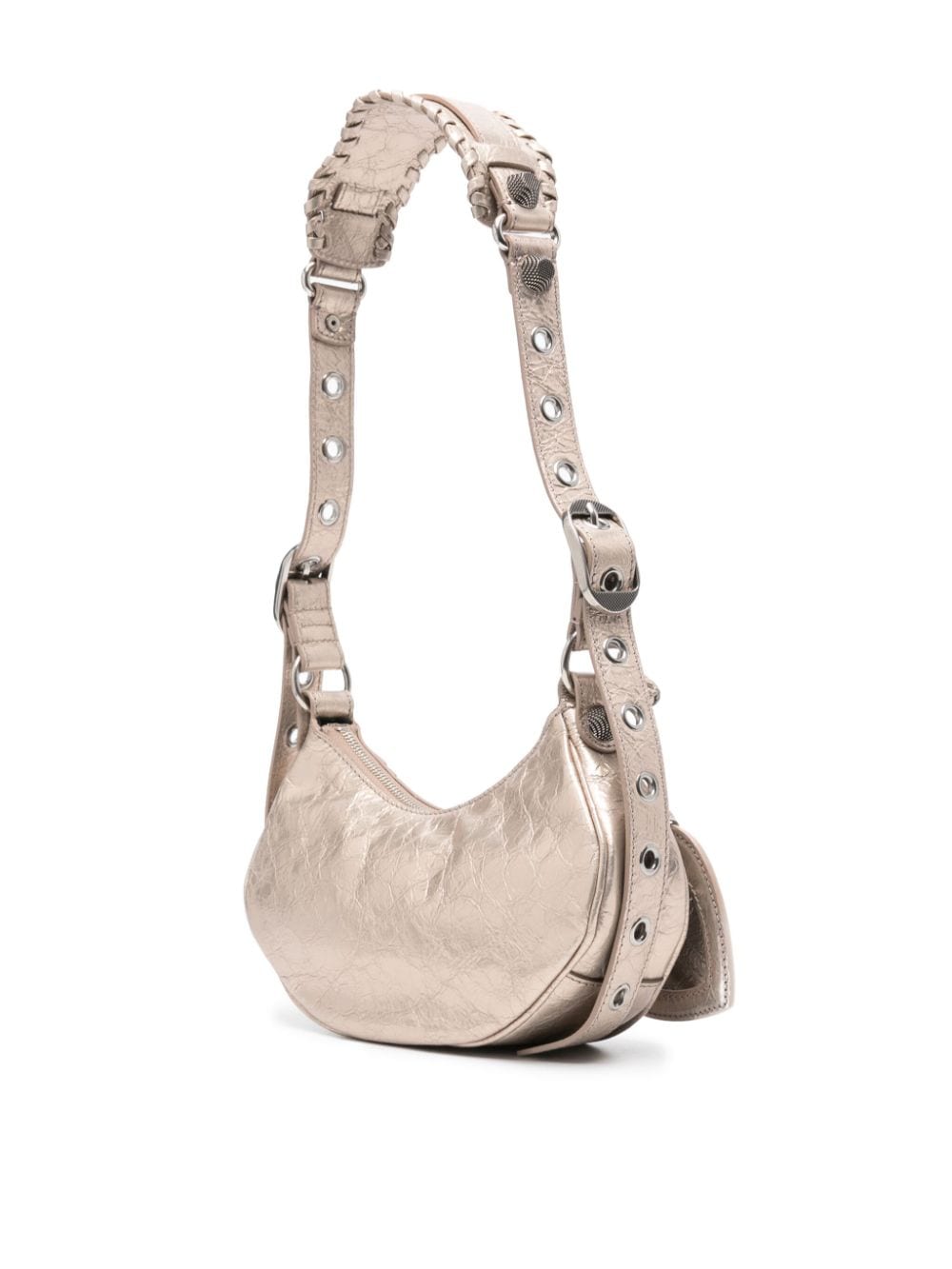 Le Cagole XS metallic shoulder bag