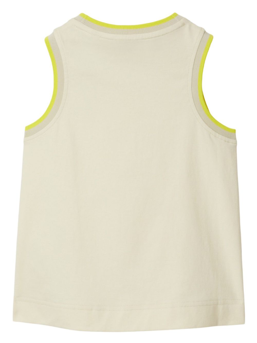 Logo-embroidered cotton vest<BR/><BR/><BR/>