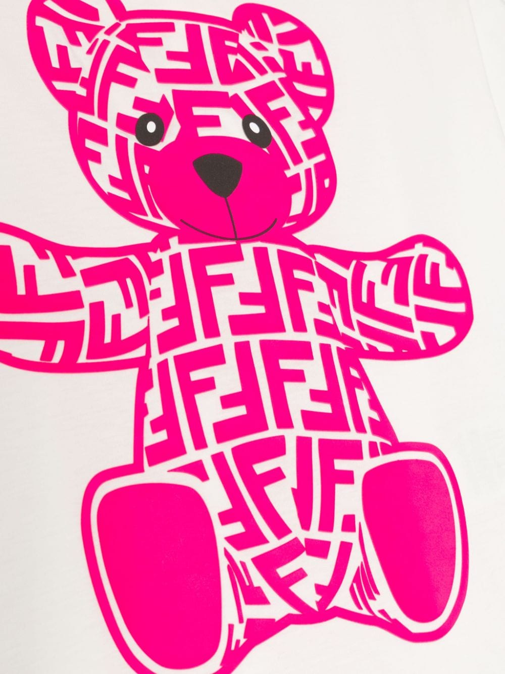 Teddy bear-print cotton T-shirt