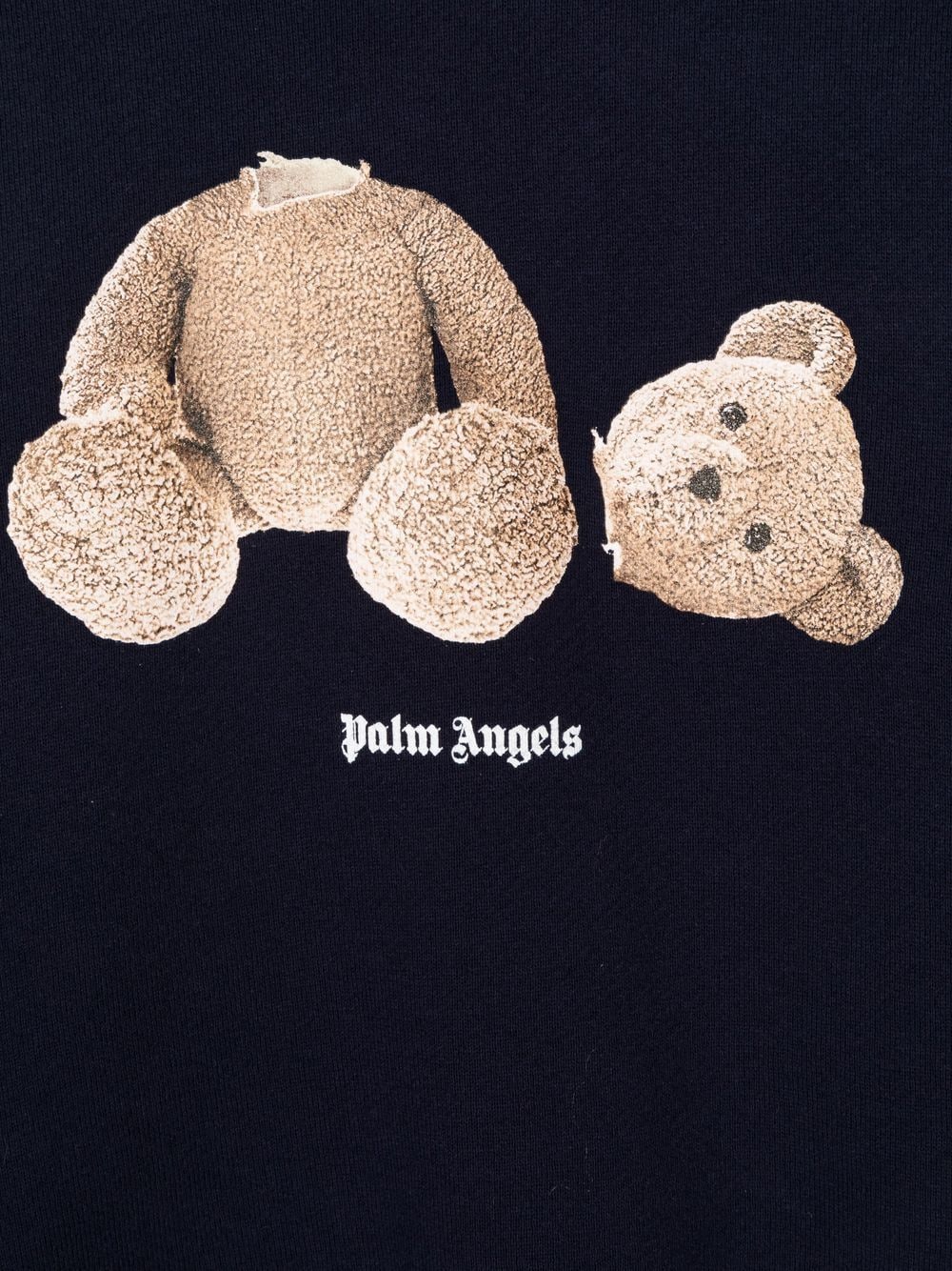 Teddy bear motif sweatshirt