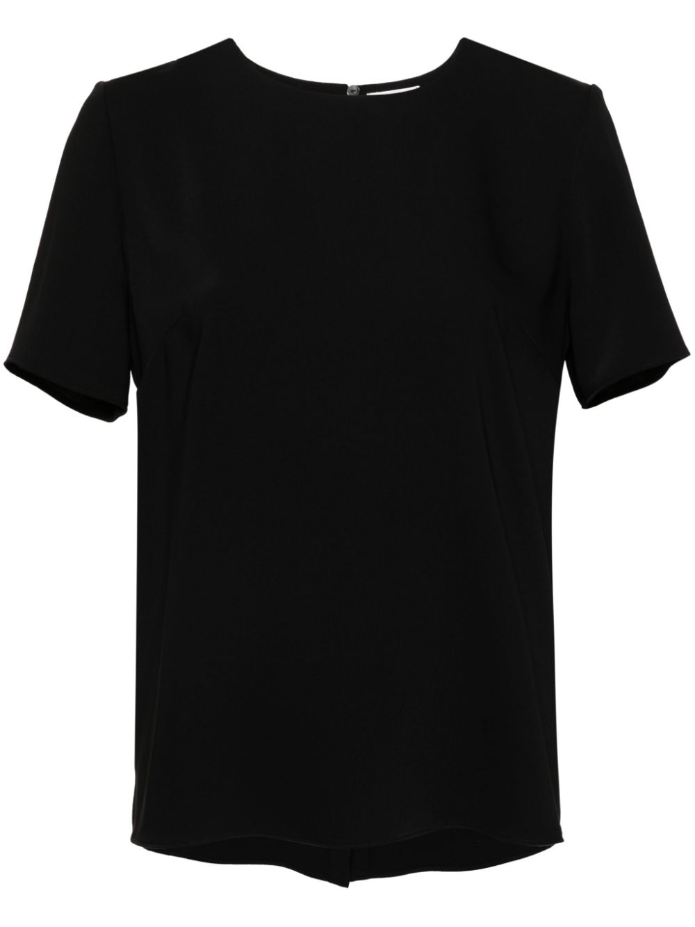 Blusa in cady a maniche corte