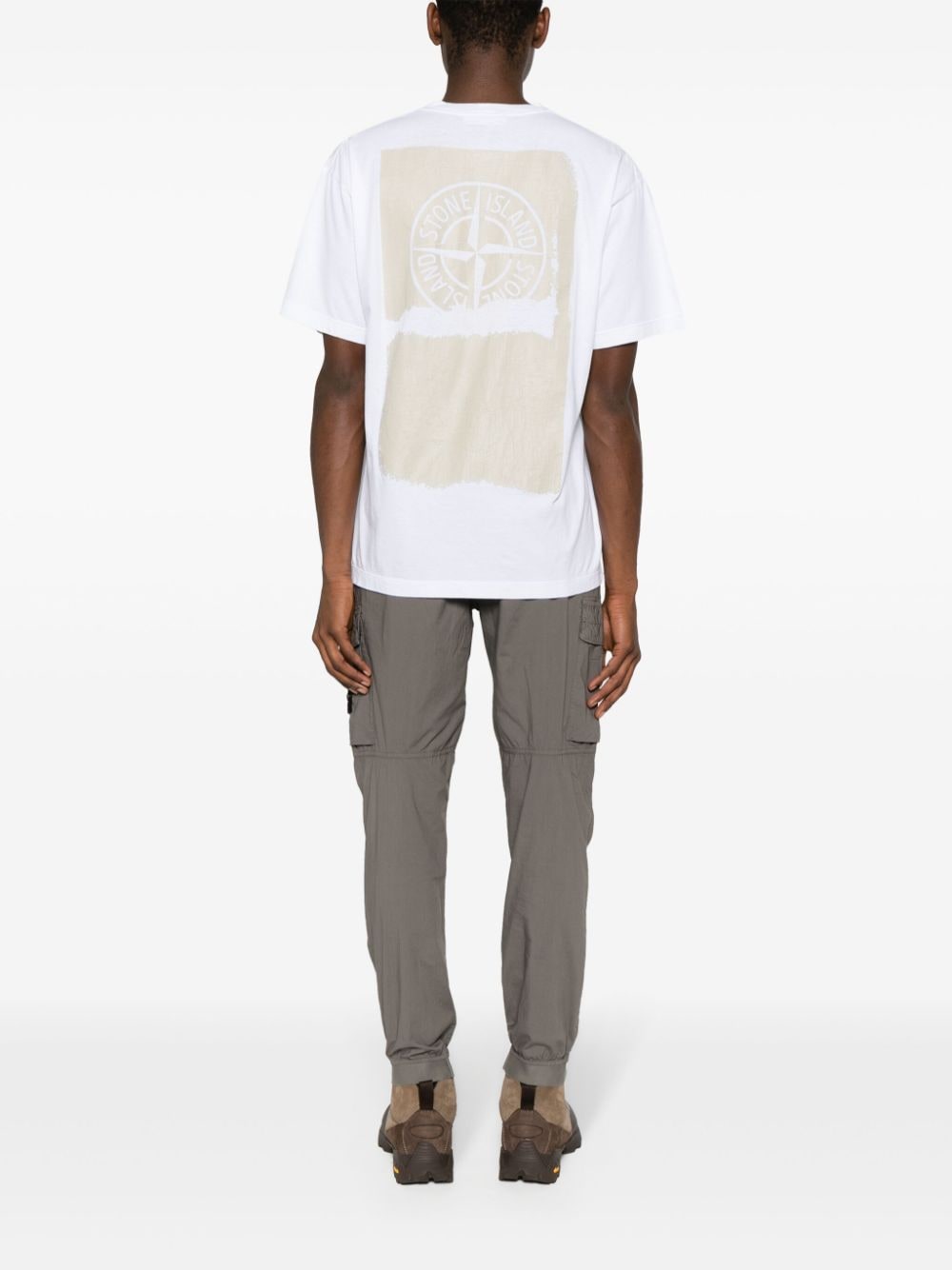 Compass-print cotton T-shirt<BR/><BR/><BR/>