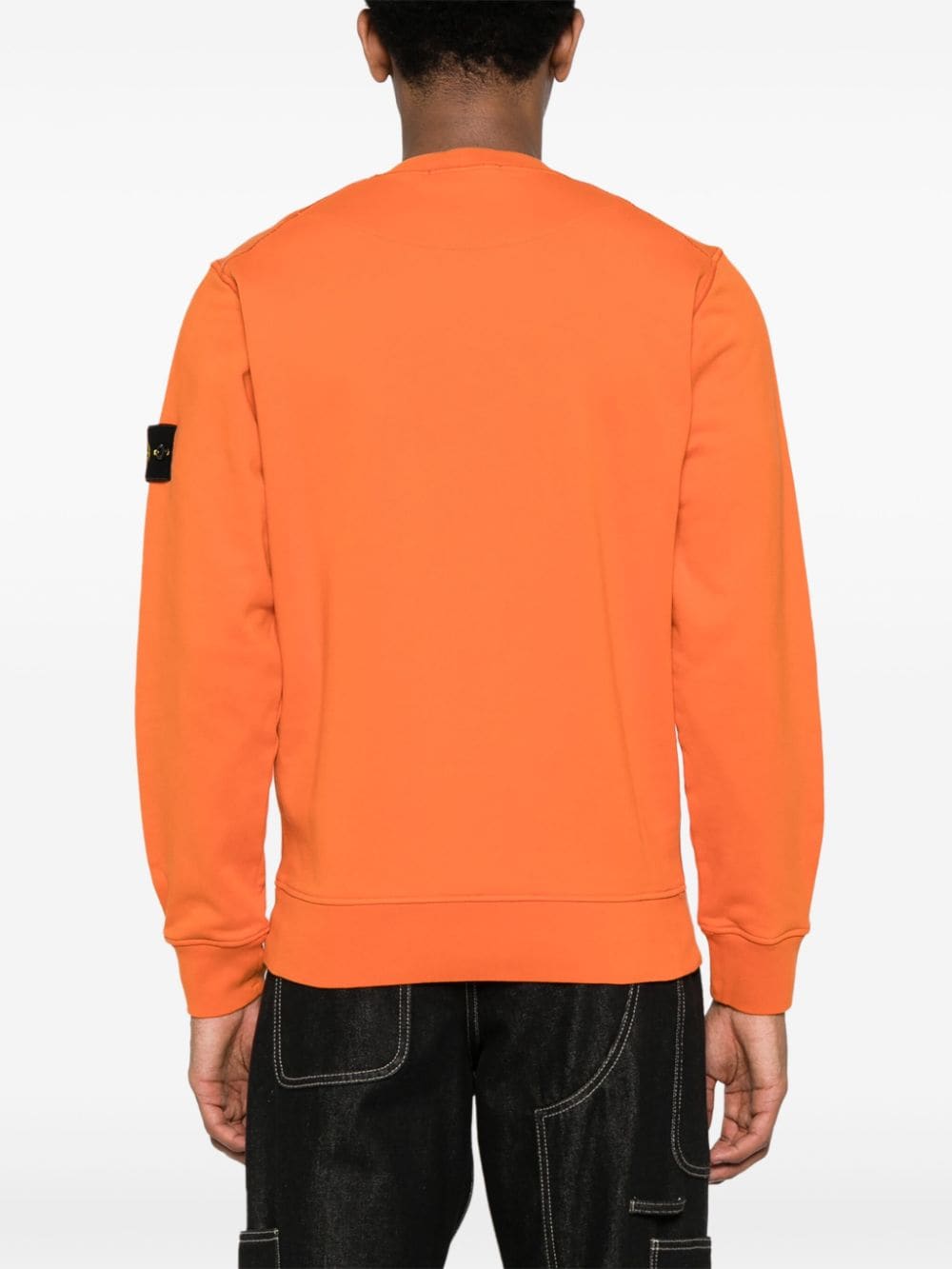 Orange Compass cotton sweatshirt