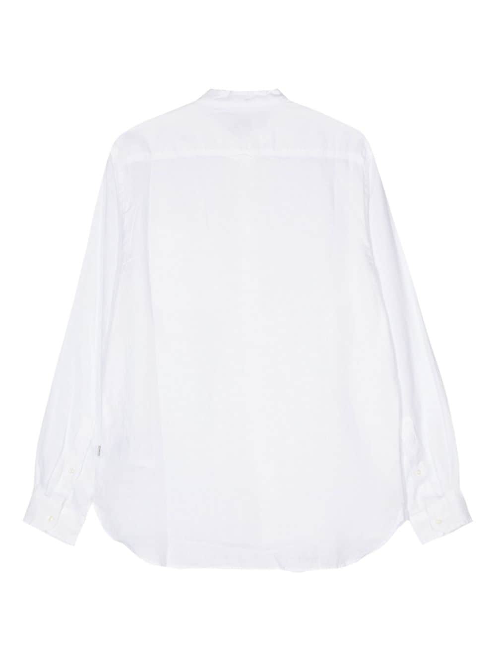 Long-sleeve linen shirt