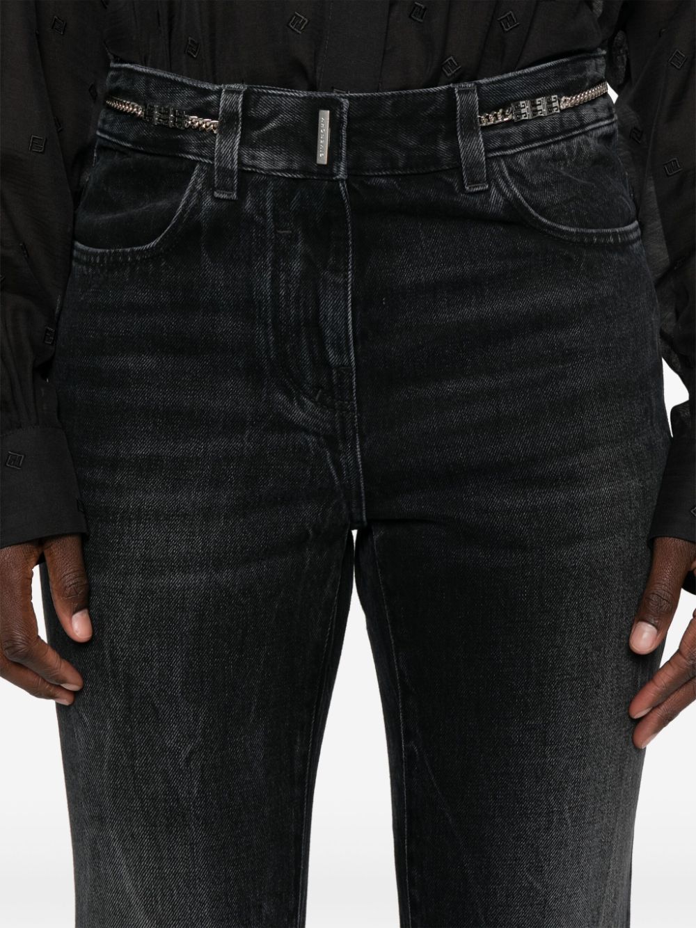 Logo-plaque bootcut jeans<BR/><BR/> BW513J5 Y3P001 GIVENCHY