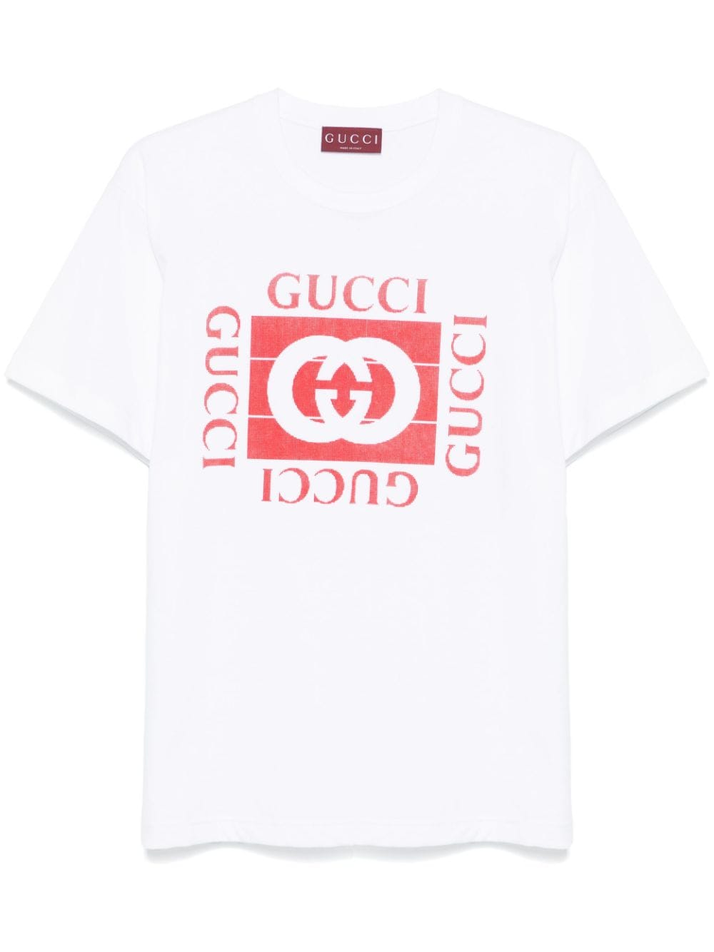Printed cotton T-shirt<BR/><BR/><BR/> 788093 XJGS59280 GUCCI