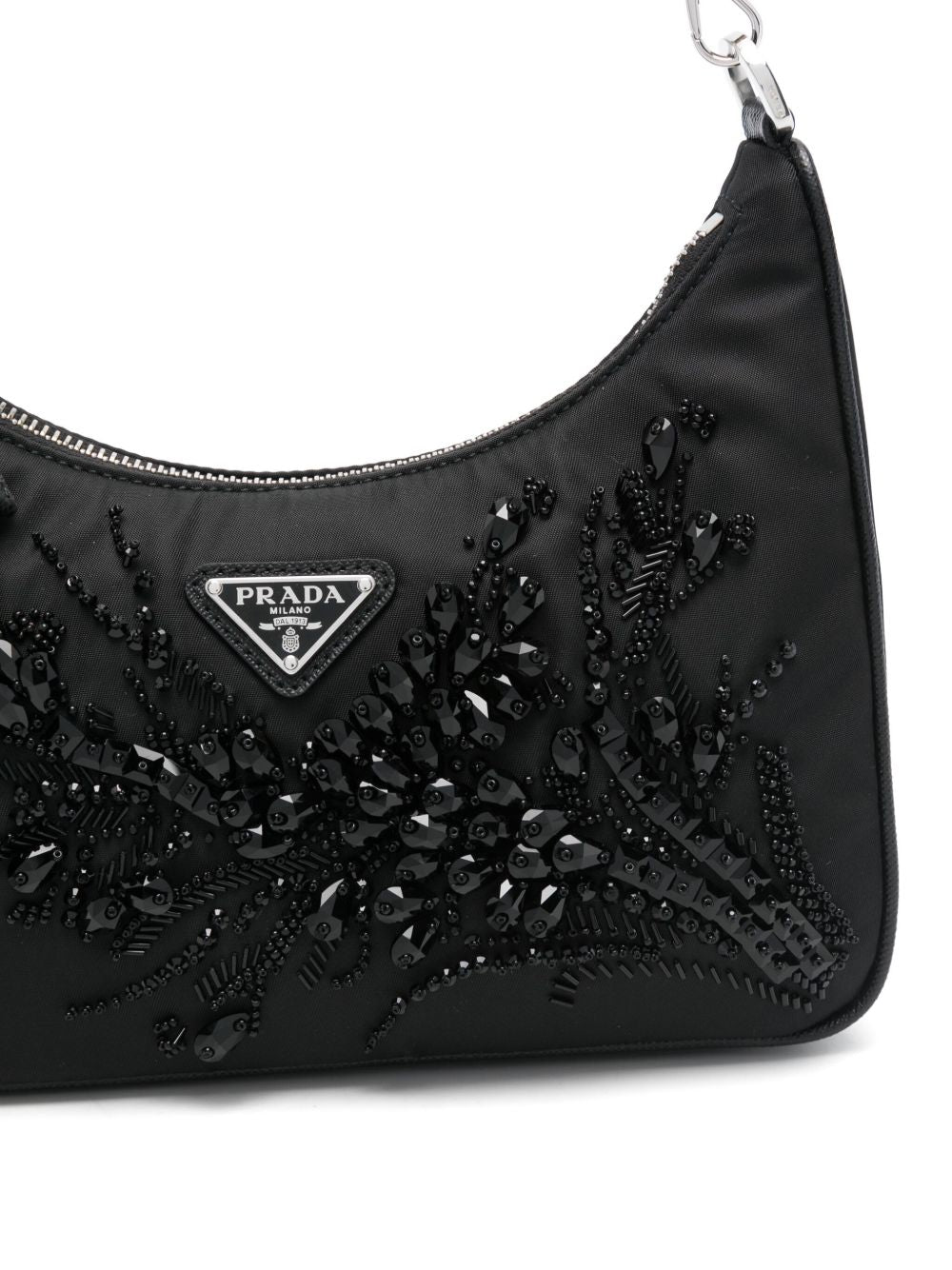 re-edition crystal-embellished shoulder bag 1BC204 2C4QF0002 PRADA