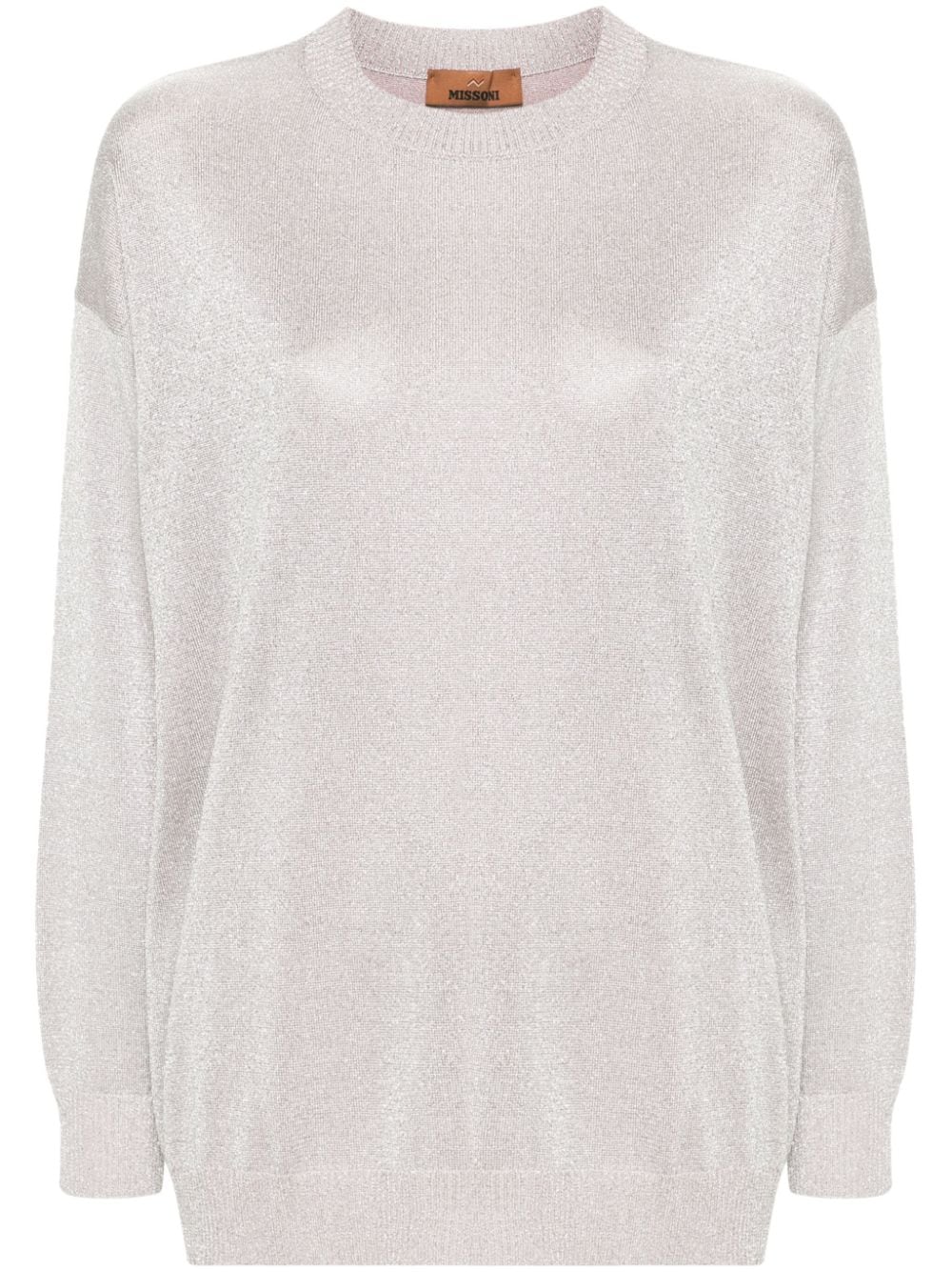 Metallic knit jumper<BR/><BR/><BR/> DS24WN0Q BK039JS30DF MISSONI