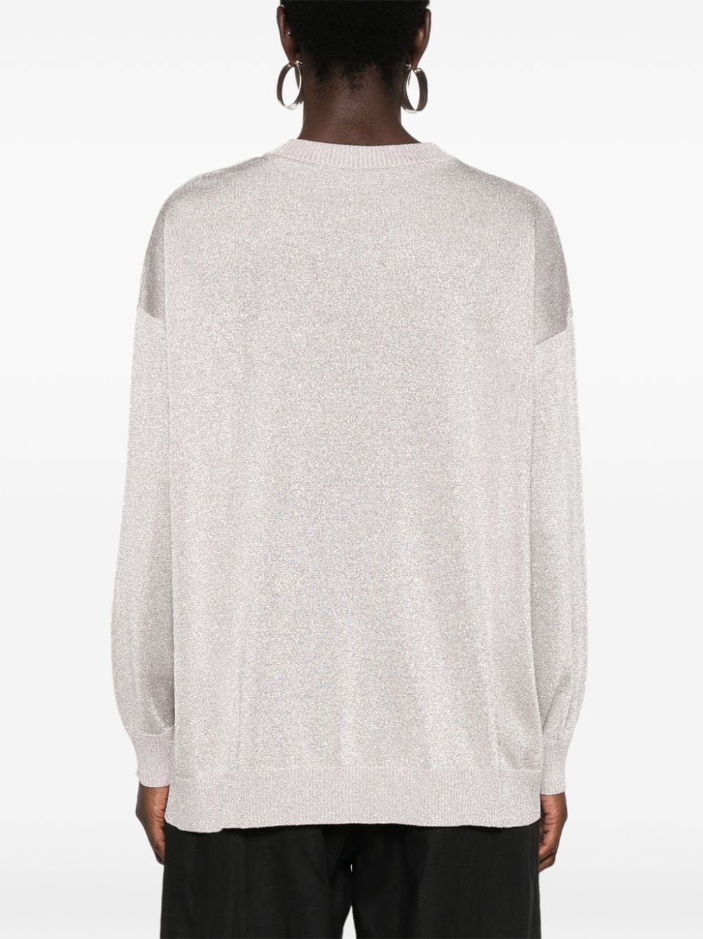 Metallic knit jumper<BR/><BR/><BR/> DS24WN0Q BK039JS30DF MISSONI