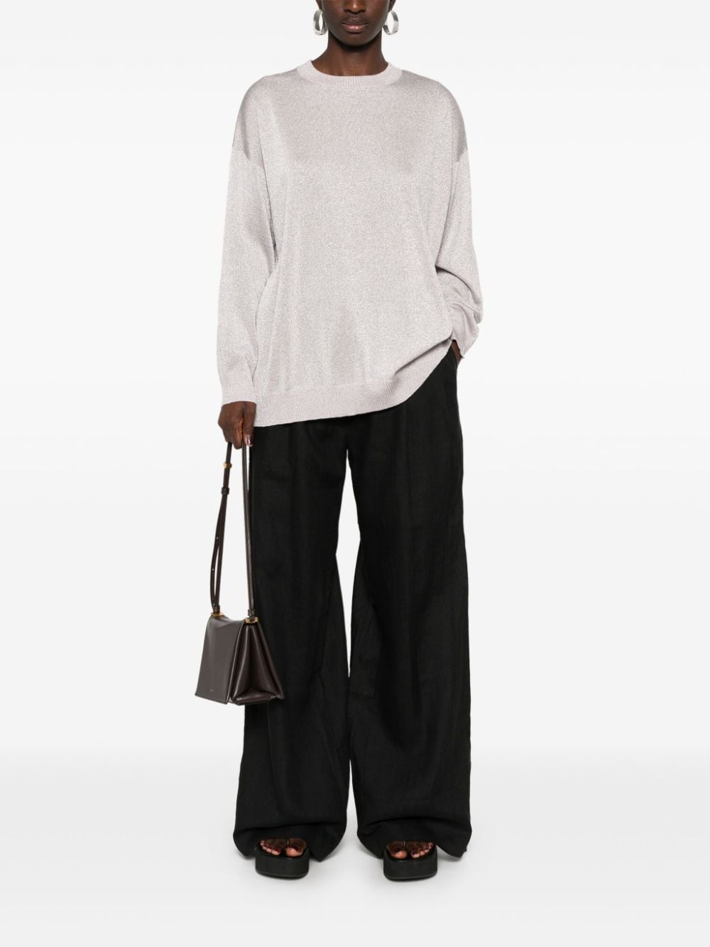 Metallic knit jumper<BR/><BR/><BR/> DS24WN0Q BK039JS30DF MISSONI