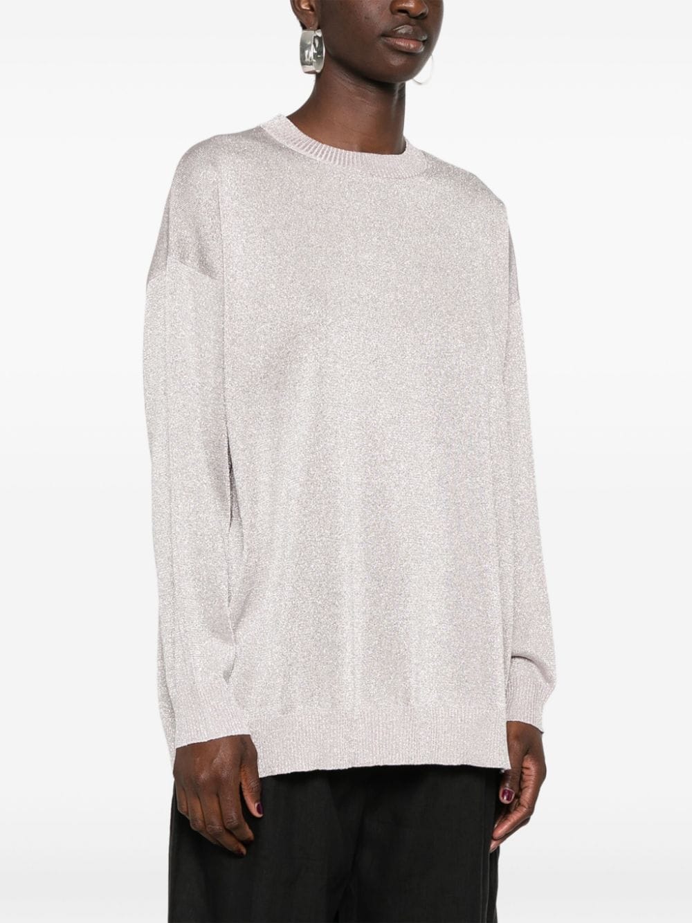 Metallic knit jumper<BR/><BR/><BR/> DS24WN0Q BK039JS30DF MISSONI
