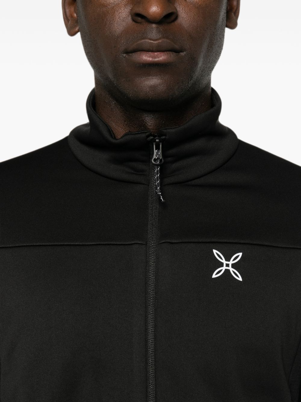 logo-print zip-up sweatshirt MMAP83X PS00290 MONTURA