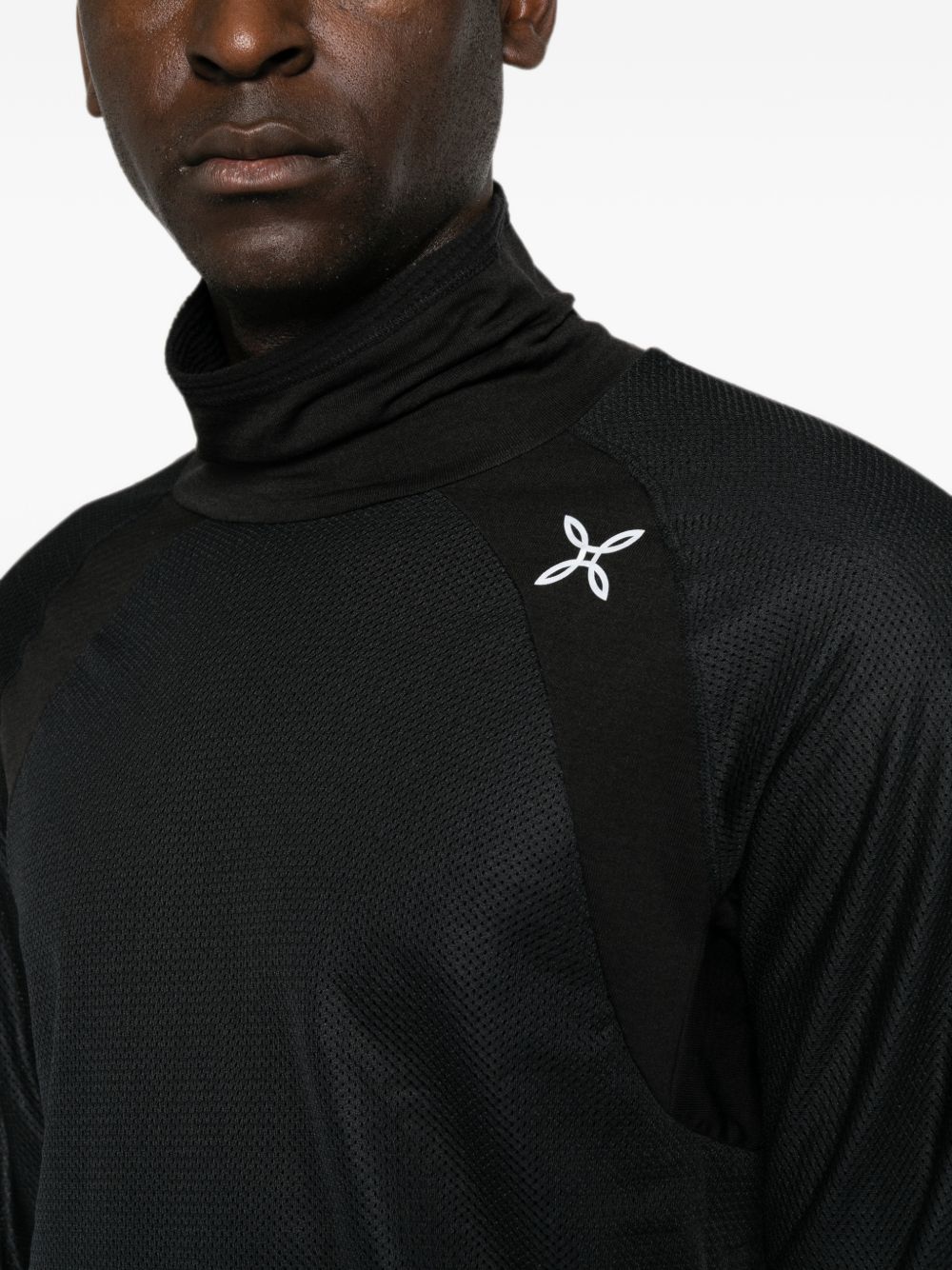 high-neck logo-print sweatshirt MMLP39X PS26790 MONTURA