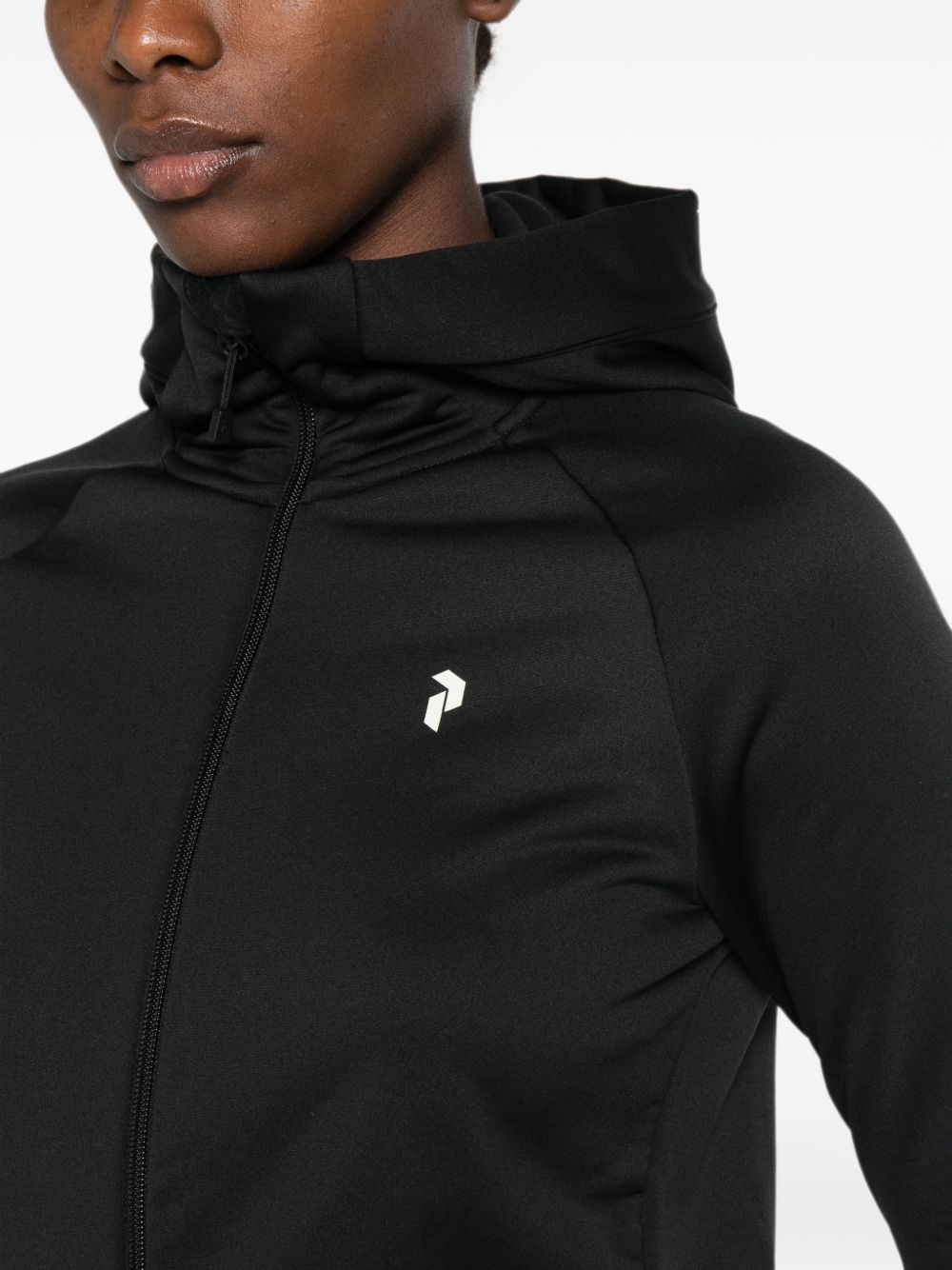 logo-print zip-up sweatshirt G80574030 BLACK-BLACK PEAK PERFORMANCE
