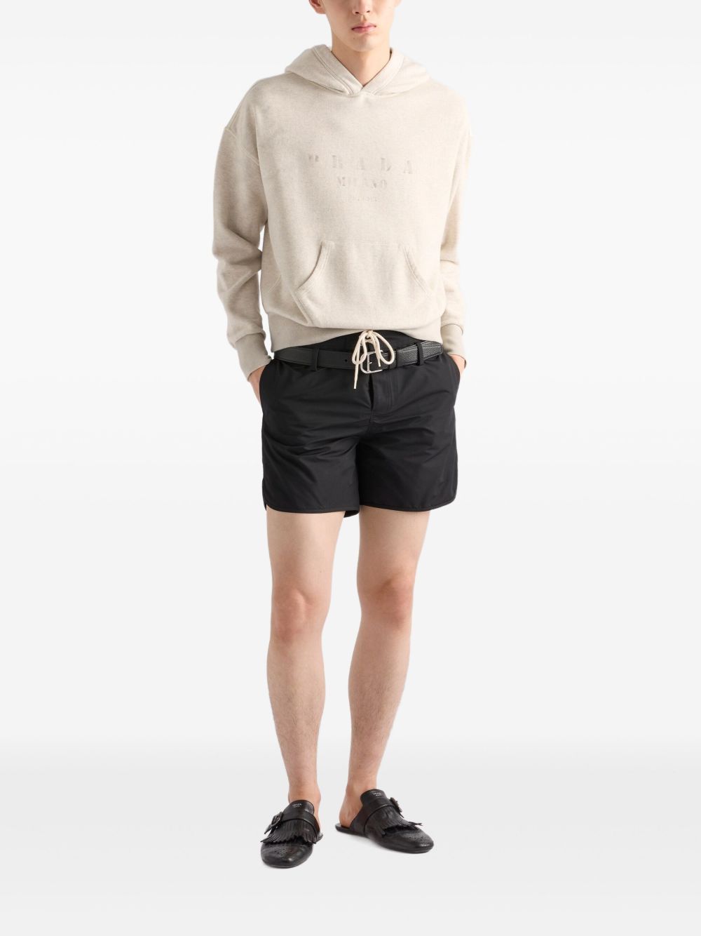 Cotton fleece hoodie UJL38C17IP S-OOOF0018 PRADA