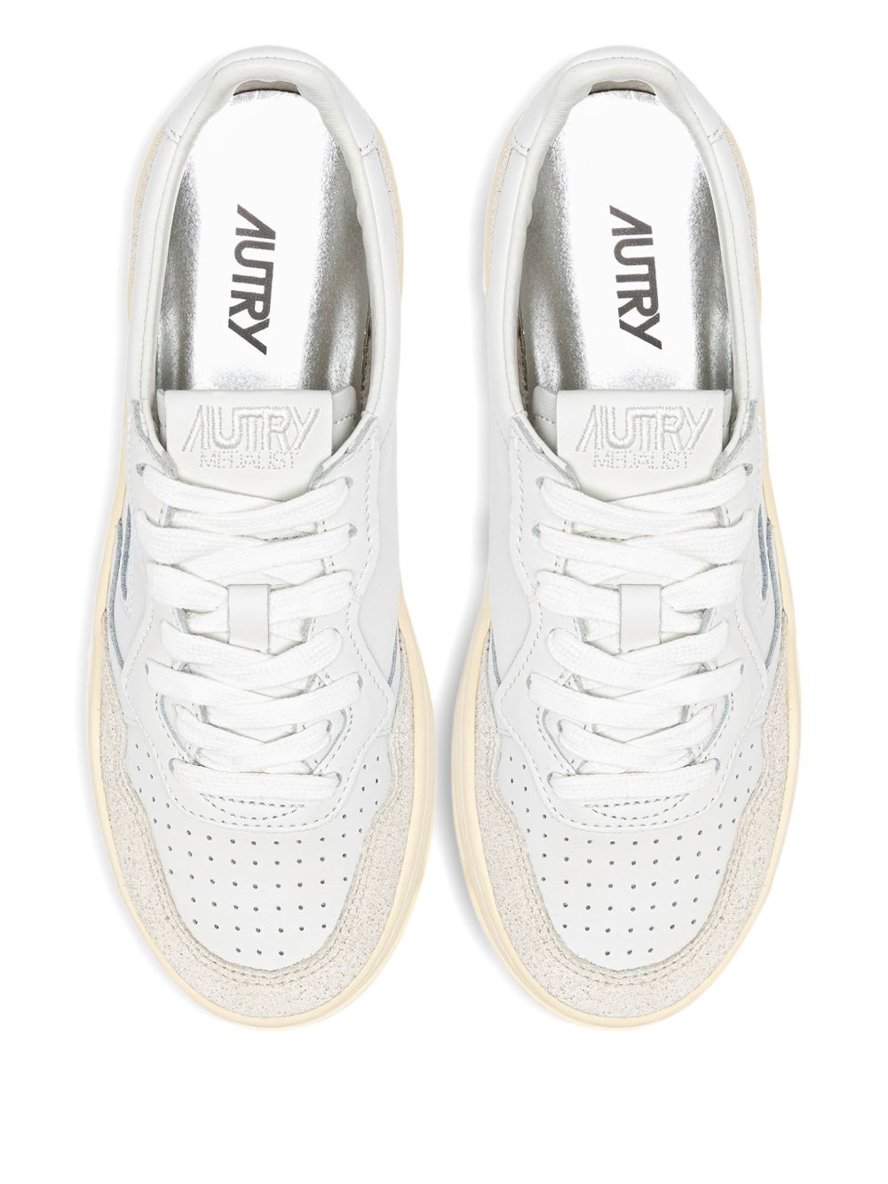 MEDALIST PLATFORM SNEAKERS PTLW PK01WHITE/GREY AUTRY