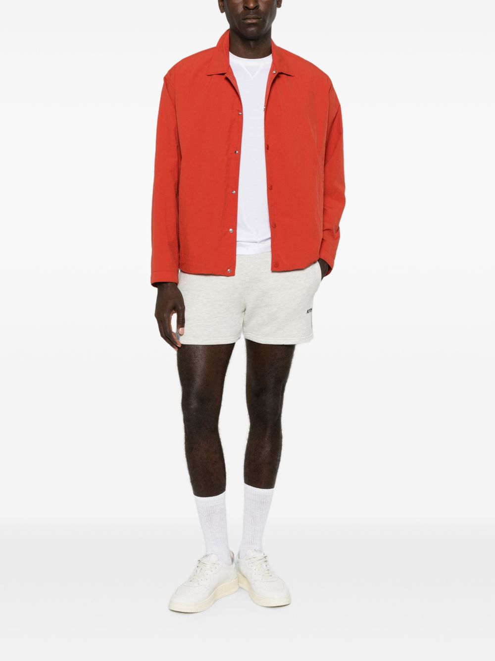 EMBROIDERED LOGO SHORTS SHPW 004MJERSEY MELANGE AUTRY