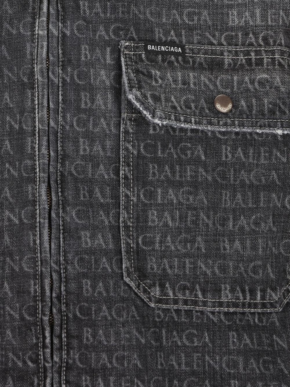 chest pockets logo print shirt jacket 856919 TTWA51269 BALENCIAGA