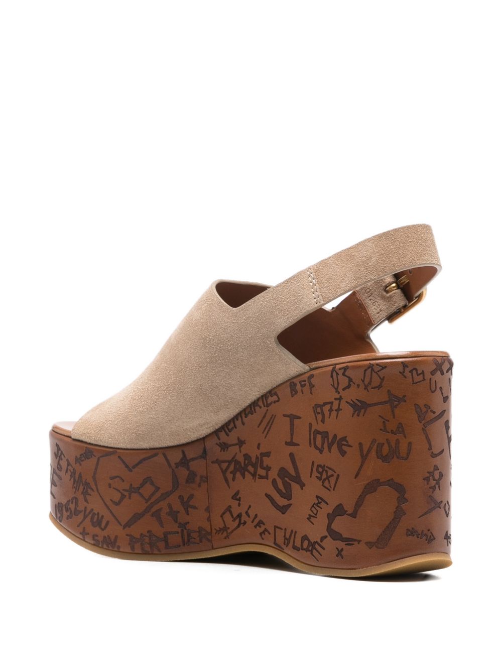 Maxime Wedge Sandals CH25A10GRY 751 CHLOÉ