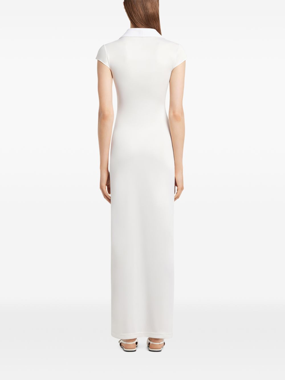 logo maxi dress 126JRO807JS0195 0098 COURRÈGES