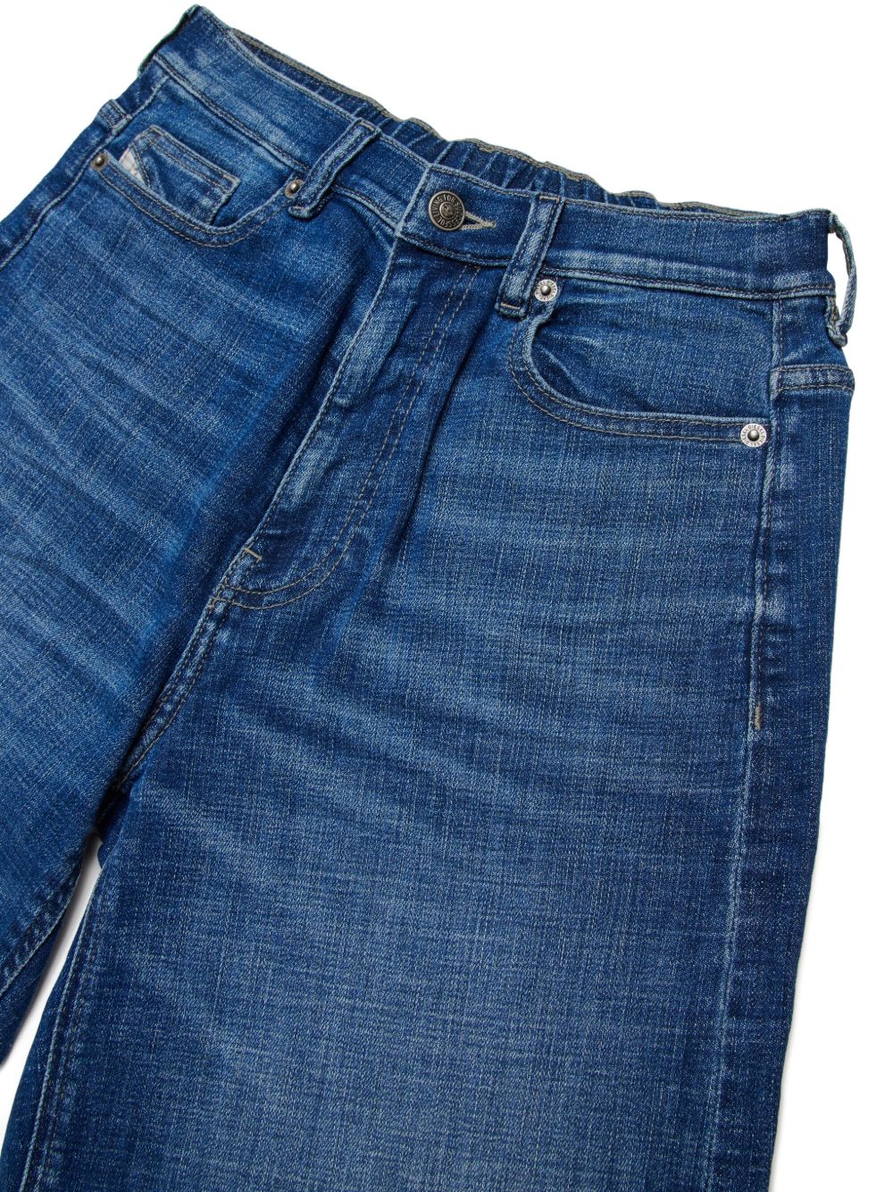 Shorts in stretch denim with whiskers J02548 KXBSCK01 DIESEL KIDS
