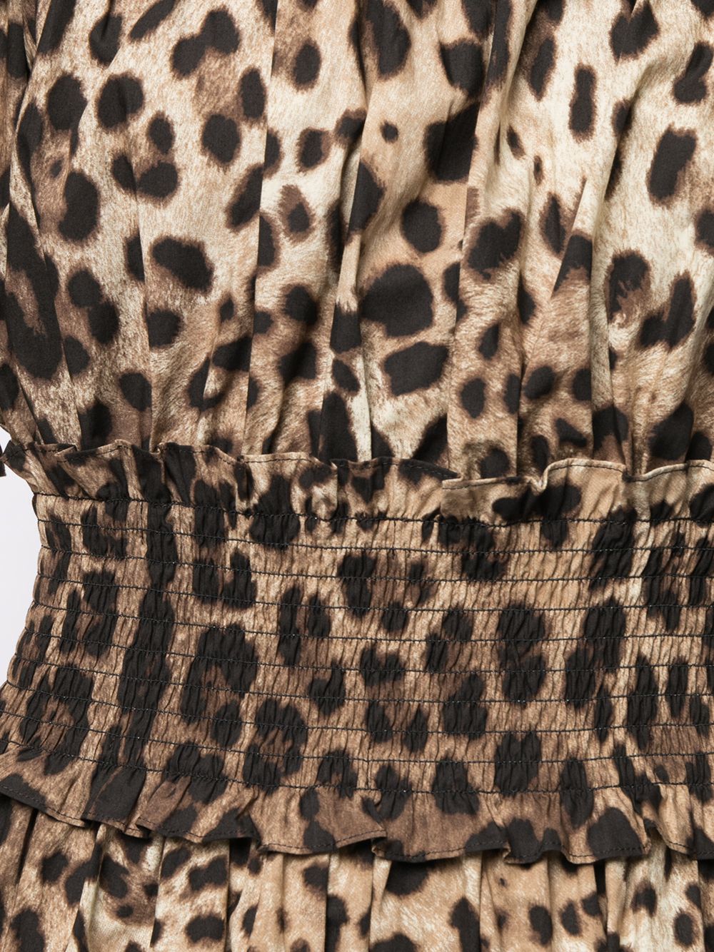 Short leopard-print poplin dress F6A0UT HS5E3HY13M DOLCE & GABBANA