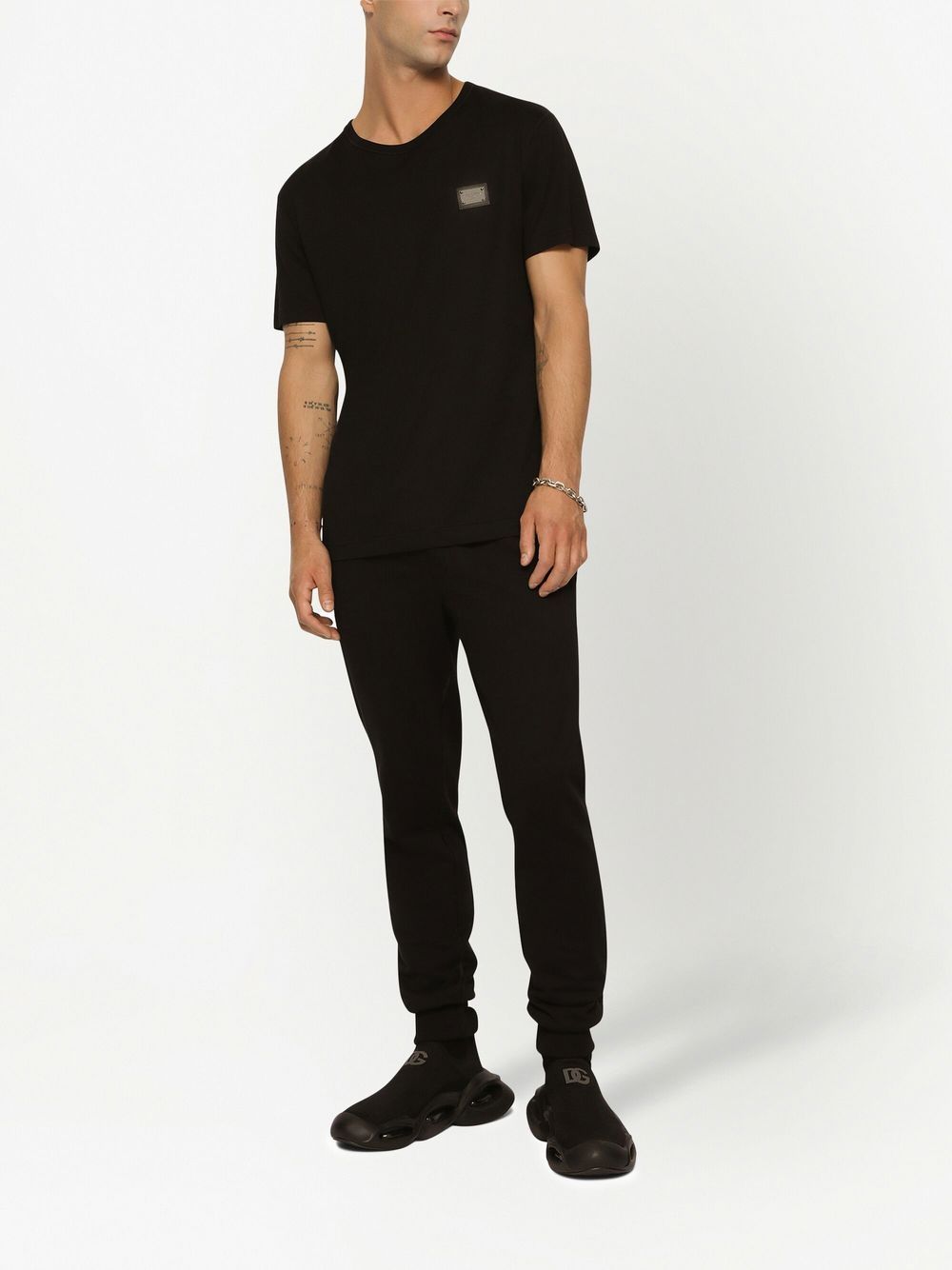 Logo-tag cotton T-shirt G8PT1T G7F2IN0000 DOLCE & GABBANA