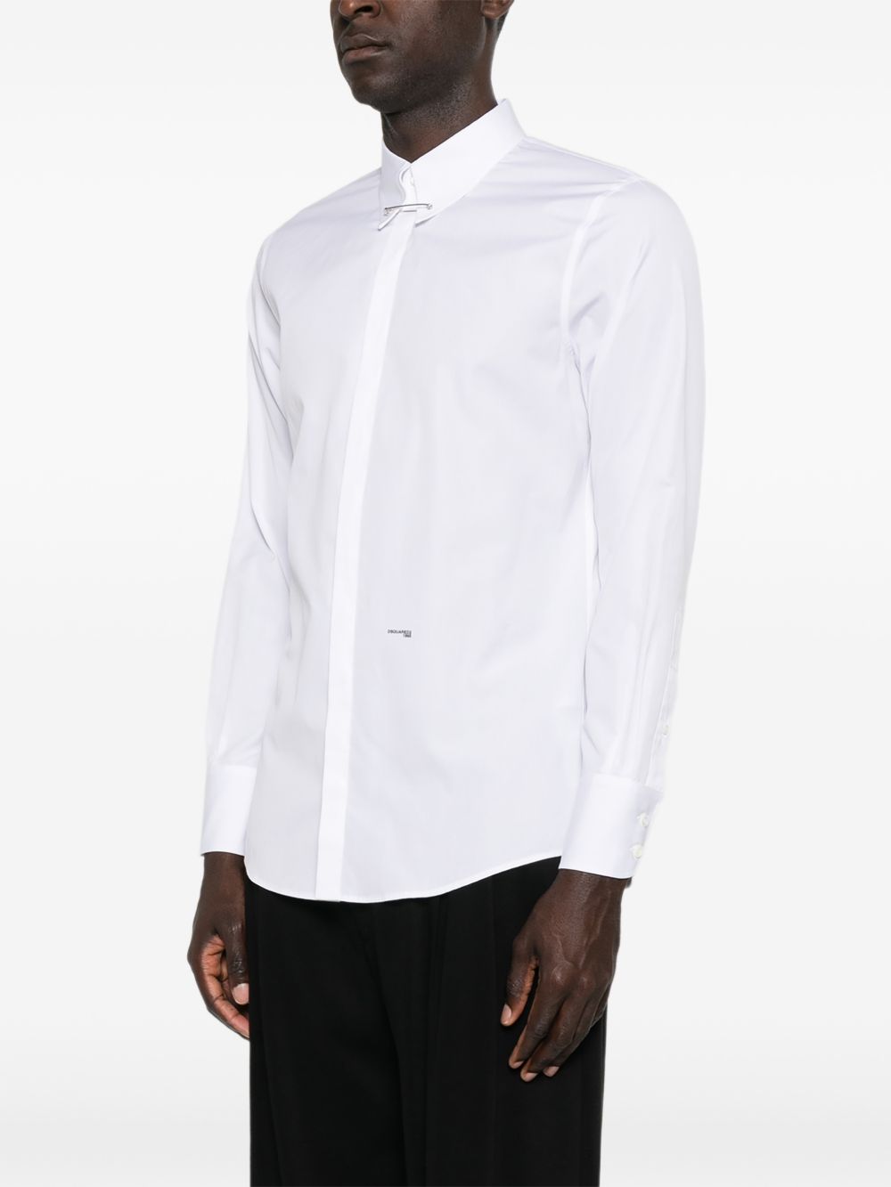 pin-collar slim-fit shirt S74DM1008 S36275100 DSQUARED2