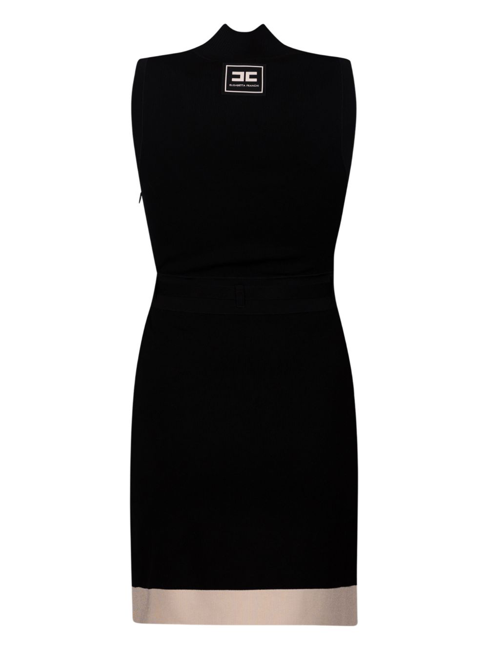 Mini knitted dress with shiny viscose bands AM02S61E2 685 ELISABETTA FRANCHI