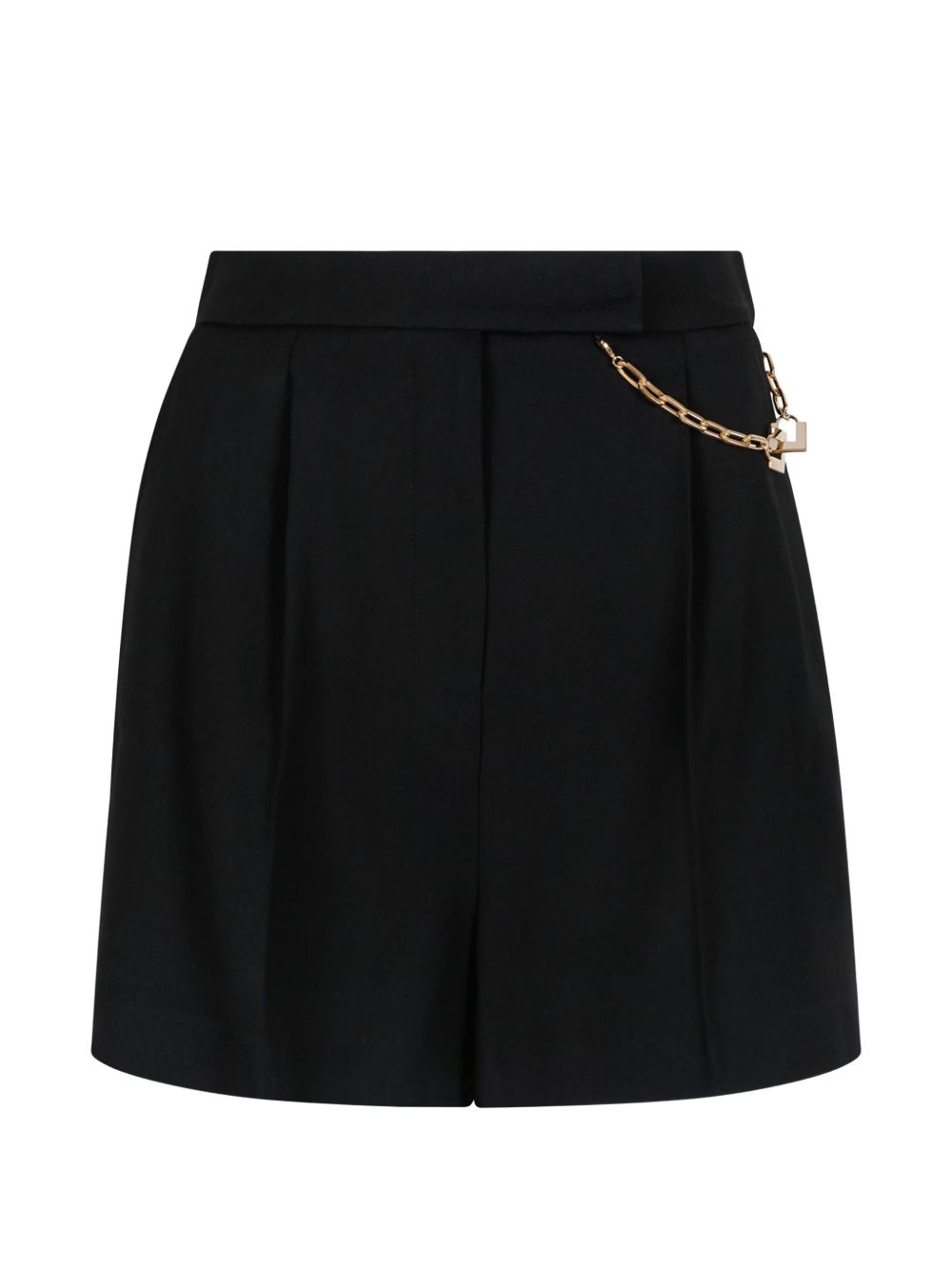 Gabardine shorts with jewel logo SH00561E2 110 ELISABETTA FRANCHI