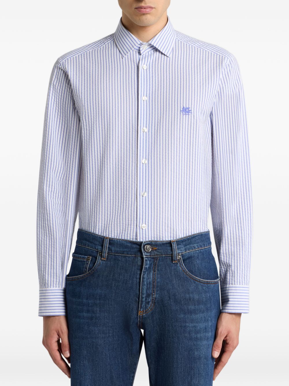Striped cotton shirt MRIB0002 99TR5A9S8460 ETRO