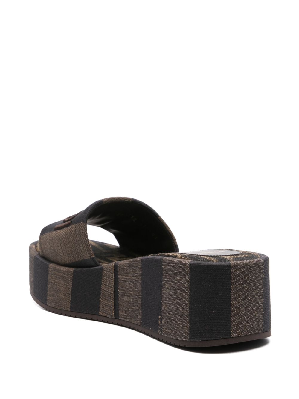 Sunshine fabric flatform slides 8R8515 AORHF1P95 FENDI
