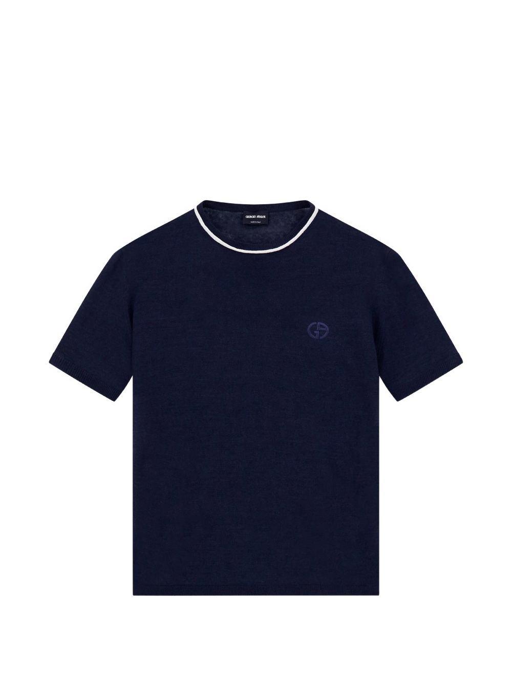 Crew-neck jumper in linen and silk GM003520 AF24710FB010 GIORGIO ARMANI