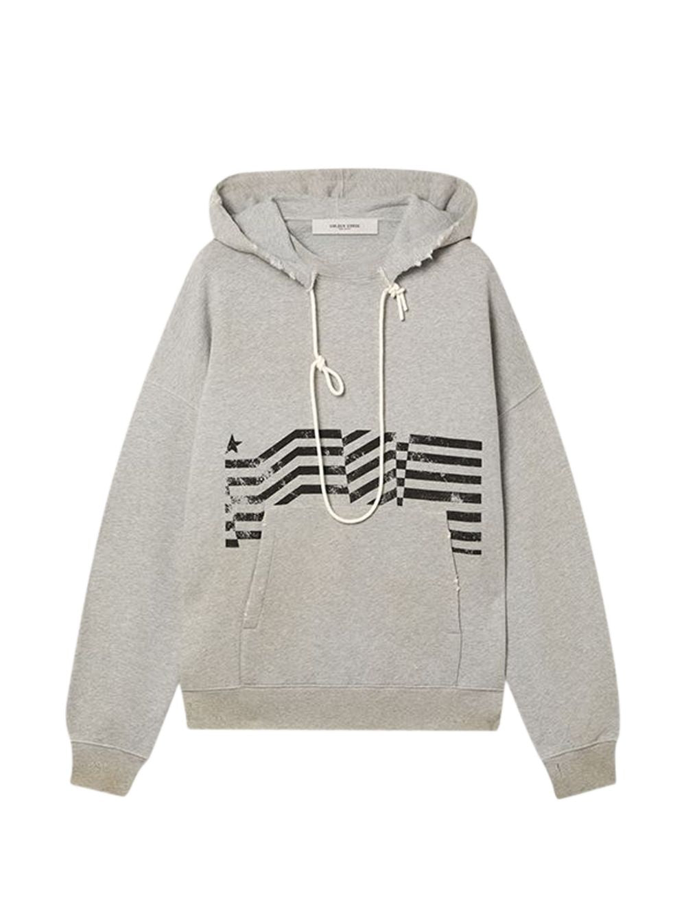 distressed graphic hoodie GUP02545 P00238160513 GOLDEN GOOSE