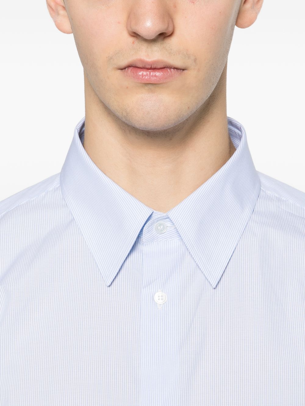 Striped cotton shirt with Web 852707 ZAS5W4305 GUCCI