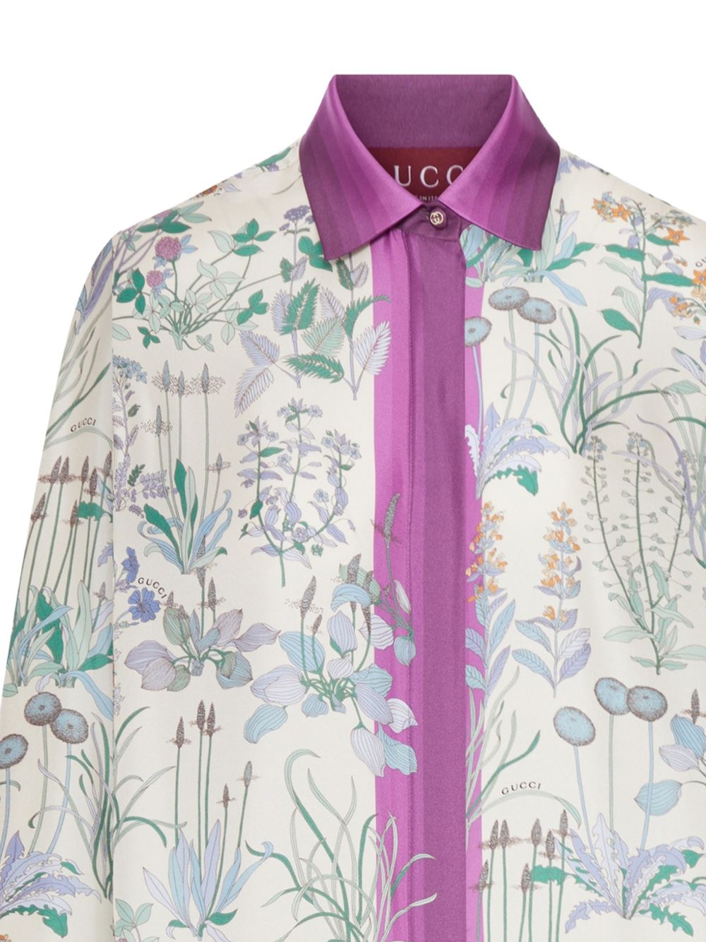 Printed silk twill shirt 856092 ZAUK79224 GUCCI
